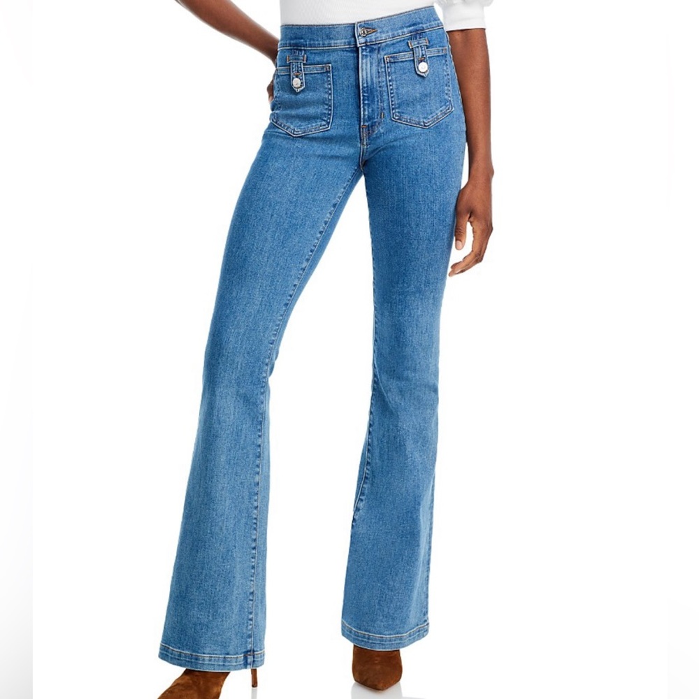 Veronica Beard Flare Jeans in Blue